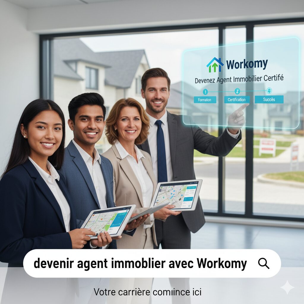 Devenir Agent Immobilier avec Workomy : Le Guide Complet 2026 1 agents-immobilier